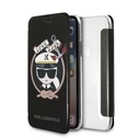 Karl Lagerfeld KLFLBKPXKSB Apple iPhone XS/X black bookcase Signature Glitter
