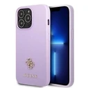 Guess GUHCP13LPS4MU Apple iPhone 13 Pro purple hardcase Saffiano 4G Small Metal Logo