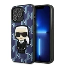 Karl Lagerfeld KLHCP13LPMNIKBL Apple iPhone 13 Pro hardcase blue Monogram Ikonik Patch