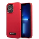 Karl Lagerfeld KLHCP13LSLMP1R Apple iPhone 13 Pro hardcase red Silicone Plaque