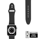 Belt Crong Liquid Apple Watch 4/5/6/7/SE/8/9/10 40/41/42mm (black)