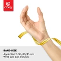 Belt Crong Liquid Apple Watch 4/5/6/7/SE/8/9/10 40/41/42mm (yellow)