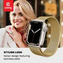 Bracelet Crong Milano Steel Apple Watch 4/5/6/7/SE/8/9/Ultra 44/45/49mm (gold)