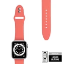 Belt Crong Liquid Apple Watch 4/5/6/7/SE/8/9/10 40/41/42mm (coral)
