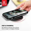 Crong PowerSpot Fast Wireless Charger Qi 15W USB-C (Silver White)