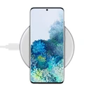 Crong PowerSpot Fast Wireless Charger Qi 15W USB-C (Silver White)