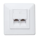 Πρίζα Δικτύου Manhattan Χωνευτή, 2 θυρών για UTP Cat5e