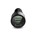 Crong Power Car Charger 63W USB-C PD 45W + USB QC 3.0 18W (black)