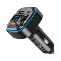 Φορτιστής Αυτοκινήτου / FM transmitter XO BCC08 USB x2, USB-C, MP3, Bluetooth 5.0 (black)