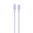 USAMS Lithe Series Cable USB-C/Lightning PD Fast Charging 1,2m 20W purple (US-SJ566)