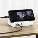 USAMS USB Extension Socket 65W Super Si Fast Charging white CC160TC01 (US-CC160)