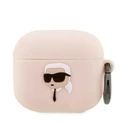 Karl Lagerfeld KLA3RUNIKP Apple AirPods 3 cover pink Silicone Karl Head 3D