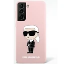 Karl Lagerfeld KLHCS23MSNIKBCP Samsung Galaxy S23+ Plus hardcase pink Silicone Ikonik