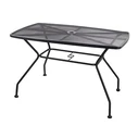Metal Perforated Rectangular Garden Table Anthracite L115 x W70 x H73 cm (SKU: 189-1657)