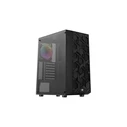 Aerocool Hive FRGB v3 Gaming Midi Tower Κουτί Υπολογιστή με Πλαϊνό Παράθυρο - Μαύρο