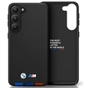 BMW BMHCS23L22PTDK Samsung Galaxy S23 Ultra black Leather Stamp Tricolor