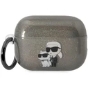 Karl Lagerfeld KLAP2HNKCTGK Apple AirPods Pro 2 black Gliter Karl&Choupette
