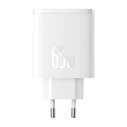 Φορτιστής Πρίζας Baseus OS-Cube Pro 2xUSB-C + USB, 65W (white)