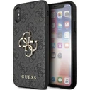 Guess GUHCPX4GMGGR Apple iPhone XS/X grey hardcase 4G Big Metal Logo