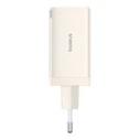 Φορτιστής Πρίζας Baseus GaN5 2x USB-C + USB, 65W + cable 1m (white)