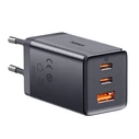 Φορτιστής Πρίζας Baseus GaN5 2x USB-C + USB, 65W + cable 1m (grey)