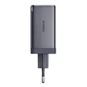 Φορτιστής Πρίζας Baseus GaN5 2x USB-C + USB, 65W + cable 1m (grey)
