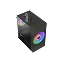 Aerocool Atomic Lite v1 Mini Tower Gaming με Πλαϊνό Παράθυρο, Μαύρο