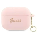 Guess GUAP2LSCHSP Apple AirPods Pro 2 pink Silicone Charm Heart Collection