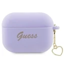 Guess GUAP2LSCHSU Apple AirPods Pro 2 purple Silicone Charm Heart Collection
