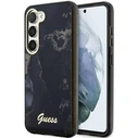 Guess GUHCS23MHTMRSK Samsung Galaxy S23+ Plus black hardcase Golden Marble Collection