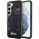 Guess GUHCS23SHTMRSK Samsung Galaxy S23 black hardcase Golden Marble Collection