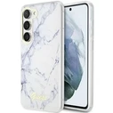 Guess GUHCS23SPCUMAH Samsung Galaxy S23 white hardcase Marble