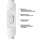 USAMS Wired Earphones EP-47 3.5mm white 1.2m HSEP4702 (US-SJ594)