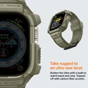 Band + case Spigen Rugged Armor Pro Apple Watch Ultra 49mm Vintage Khaki
