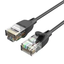 Καλώδιο Δικτύου Vention UTP CAT6A IBIBF RJ45 10Gbps 1m Black Slim Type