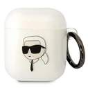 Karl Lagerfeld KLA2HNIKTCT Apple AirPods 2/1 transparent Karl`s Head