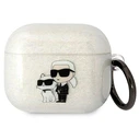 Karl Lagerfeld KLA3HNKCTGT Apple AirPods 3 transparent Gliter Karl&Choupette