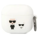 Karl Lagerfeld KLACA3SILKCW Apple AirPods 3 white Silicone Karl & Choupette