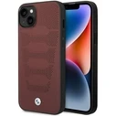 BMW BMHCP14S22RPSR Apple iPhone 14 burgundy Leather Seats Pattern