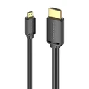 Καλώδιο HDMI Vention-D Male to HDMI-A Male AGIBI 3m, 4K 60Hz (Black)