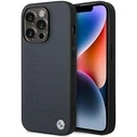 BMW BMHMP14XSLLNA Apple iPhone 14 Pro Max navy hardcase Leather Hot Stamp MagSafe