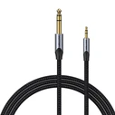 Καλώδιο Ήχου Vention 3.5mm TRS to 6.35mm BAUHF 1m Gray