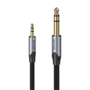 Καλώδιο Ήχου Vention 3.5mm TRS to 6.35mm BAUHF 1m Gray