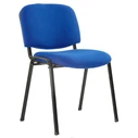 Velco Pro Systems Visitor Chair Blue - 53x40x70 cm - Fabric Upholstery