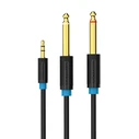 Καλώδιο Ήχου Vention TRS 3.5mm to 2x 6.35mm BACBJ 5m Black
