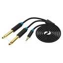 Καλώδιο Ήχου Vention TRS 3.5mm to 2x 6.35mm BACBJ 5m Black