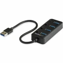 StarTech USB 3.0 Hub 4 Θυρών με σύνδεση USB-A (HB30A4AIB)