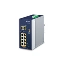 Planet IGS-1020PTF-12V Unmanaged L2 PoE+ Switch with 8 x 1Gbps Ethernet Ports and 2 SFP Ports