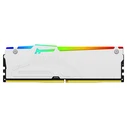 Μνήμη RAM Σταθερού DDR5 Kingston 16GB 6000MT/s CL30 DIMM FURY Beast White RGB EXPO