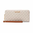 MICHAEL KORS Large Leather Women's Wristlet Purse 35F8GTVT3BVNL - Vanilla